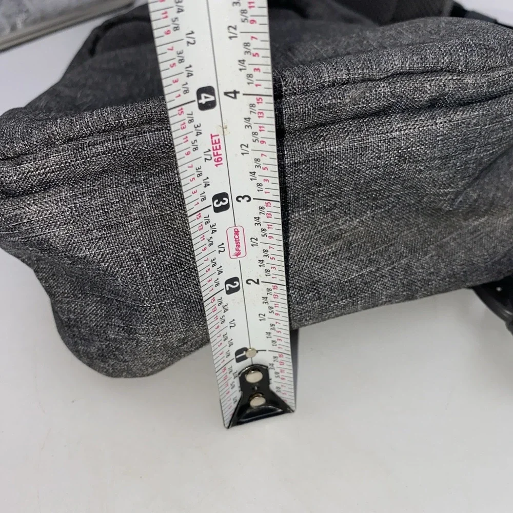 Gray Shoulder Travel Bag Men's Ladies Light Cross Body Adjustable Security Clips